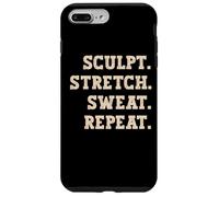 Custodia per iPhone 7 Plus/8 Plus Vintage Sculpt. Stretch. Sudore. Ripetere. per Pilates Yoga