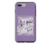 Custodia per iPhone 7 Plus/8 Plus Vintage Spokane Washington The Lilac City Carousel Cascata