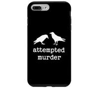 Custodia per iPhone 7 Plus/8 Plus Vintage tentato omicidio divertente corvo gioco di parole uccello dall'aspetto fresco Ar