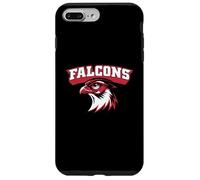 Custodia per iPhone 7 Plus/8 Plus Vintage Varsity Style Block Lettere Falcon Bird Lover