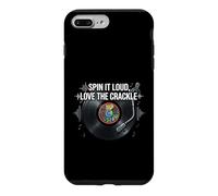 Custodia per iPhone 7 Plus/8 Plus Vinyl Record Collector Spin It Loud Love The Crackle