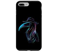 Custodia per iPhone 7 Plus/8 Plus Vivace Tucano Uccello in Cappello Linea Astratta Art