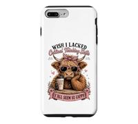 Custodia per iPhone 7 Plus/8 Plus Vorrei che mi mancasse il pensiero critico Highland Cow Donne