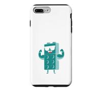 Custodia per iPhone 7 Plus/8 Plus Want To See My Six Pack Giocattoli di costruzione di edifici