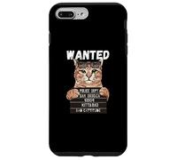 Custodia per iPhone 7 Plus/8 Plus Wanted Kitty.Bad per cattiva Cattitudine, Amante dei gatti San Valentino
