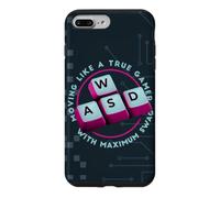 Custodia per iPhone 7 Plus/8 Plus WASD si muove come un vero design della tastiera da giocatore
