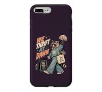 Custodia per iPhone 7 Plus/8 Plus We Thrifting At Dawn Funny Thrifting, negozio dell'usato Raccoon Retro Thrifting