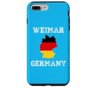 Custodia per iPhone 7 Plus/8 Plus Weimar Germania Vintage Bandiera Germania Mappa Design