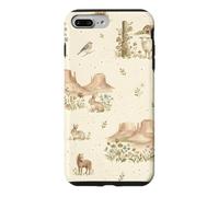 Custodia per iPhone 7 Plus/8 Plus Western Meadow Homestead Conigli Sheep Horse Farm Ranch