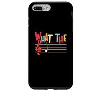 Custodia per iPhone 7 Plus/8 Plus What The F Funny Clef Note Music Humor Musician Gift