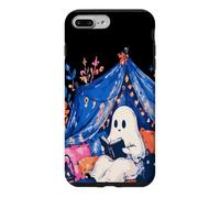 Custodia per iPhone 7 Plus/8 Plus Whimsical Ghost Reading Book in Tent Cozy Halloween Reader
