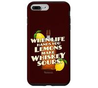 Custodia per iPhone 7 Plus/8 Plus Whiskey Quote When Life Hands You Lemons Whiskey