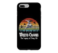 Custodia per iPhone 7 Plus/8 Plus White Crane/L'eredità di Fang Chi/Manga Style Design