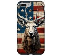Custodia per iPhone 7 Plus/8 Plus Whitetail Deer Buck Hunting Vintage Hunter American USA