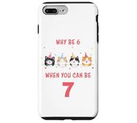 Custodia per iPhone 7 Plus/8 Plus Why Be 6 When You Can Be 7 - Girls Watercolor Cartoon Cats
