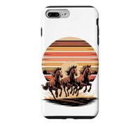 Custodia per iPhone 7 Plus/8 Plus Wild Horses Running Free Equestrian Horse Lover