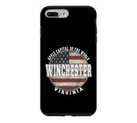 Custodia per iPhone 7 Plus/8 Plus Winchester Virginia, Vintage bandiera americana