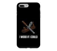 Custodia per iPhone 7 Plus/8 Plus Woodworker Pun I Wood If I Could Carpenter Humor