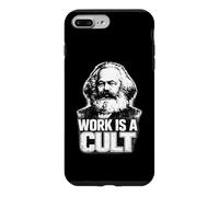 Custodia per iPhone 7 Plus/8 Plus “WORK IS A CULT”, Karl Marx, Comunismo, Marx