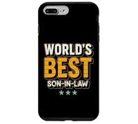 Custodia per iPhone 7 Plus/8 Plus World’s Best Son-in-Law Ever Retro Grunge Reunion Outfit