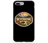 Custodia per iPhone 7 Plus/8 Plus Wyoming Souvenir Stato Visitatore Memorabilia Viaggiatore Turistico
