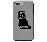 Custodia per iPhone 7 Plus/8 Plus Y2K 90s - Gatto che si vergogna Tomcat in sacco maschera