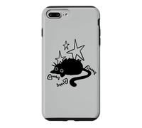 Custodia per iPhone 7 Plus/8 Plus Y2K 90s Lazy Chubby Cat Tomcat di Fish Bones Stargazing
