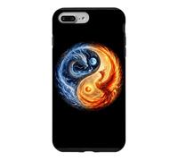 Custodia per iPhone 7 Plus/8 Plus Yin E Yang Draghi Estetica Fenice Giapponese