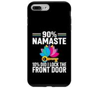 Custodia per iPhone 7 Plus/8 Plus Yoga Humor 90% Namaste 10% Did I Lock The Door
