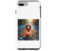 Custodia per iPhone 7 Plus/8 Plus You Are Here GPS Pin Posizione di viaggio