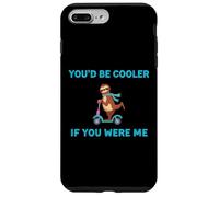 Custodia per iPhone 7 Plus/8 Plus You'd Be Cooler If You Were Me - Monopattino divertente con bradipo
