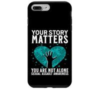 Custodia per iPhone 7 Plus/8 Plus Your Story Matters Support Sexual Assault Awareness Gifts