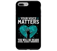 Custodia per iPhone 7 Plus/8 Plus Your Voice Matters Support Sexual Assault Awareness Gifts