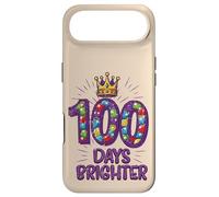 Custodia per iPhone Air 100 Days Brighter School Crown Gems 100th Day per bambine e bambine