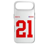 Custodia per iPhone Air 21 Bandiera Puerto Rico Orgullo Boricua Sport Taino Rosso Sangue