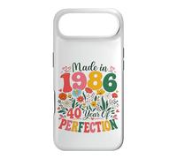 Custodia per iPhone Air 40 Year Old Made in 1986 Retro Floral 40th Birthday Women