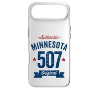 Custodia per iPhone Air 507 Minnesota Codice Area Distressed Autentico Blu Testo