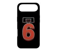 Custodia per iPhone Air 6° compleanno giocatore di basket numero 6 cerchio sport party