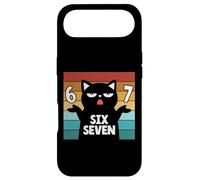 Custodia per iPhone Air 67 Maglietta meme Cat 6 7 Gesto della mano Adolescenti Slang Six Seven
