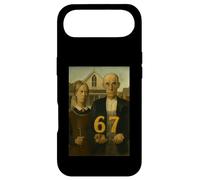 Custodia per iPhone Air 67 Meme American Gothic Art Six Seven Gen Alpha Slang