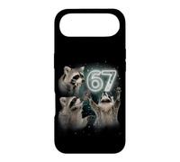 Custodia per iPhone Air 67 Meme Racoon Howling At The Moon 67 T-Shirt 6 7 Halloween
