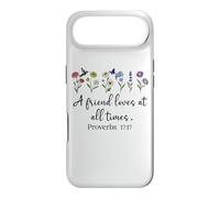 Custodia per iPhone Air A Friend Loves All Times Jesus Proverbs 17:17 Bible Verse