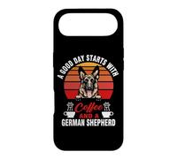 Custodia per iPhone Air A Good Day Starts With Coffee And A German Shepherd Dog