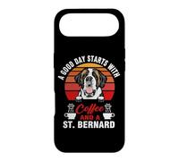 Custodia per iPhone Air A Good Day Starts With Coffee And A St Bernard Dog Lovers