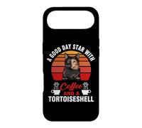 Custodia per iPhone Air A Good Day Starts With Coffee And A Tortoisesh Cat