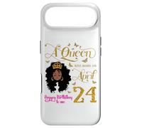 Custodia per iPhone Air A Queen Was Born on April 24 Happy Birthday To Me 24th Aprile
