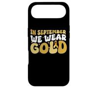 Custodia per iPhone Air A settembre indossiamo la consapevolezza del cancro infantile del nastro d'oro