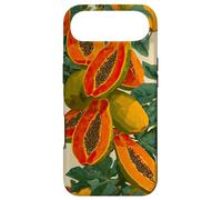 Custodia per iPhone Air Acquerello Papaya Fruit Pattern Tropical Summer