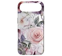 Custodia per iPhone Air Acquerello pastello viola chiaro floreale fiore N4