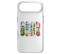 Custodia per iPhone Air Acquerello Summer Farm Beach Bike Basket Art